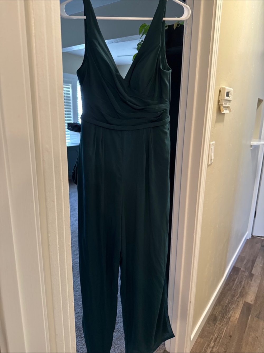 Azazie Women’s Green Custom Formal Jumpsuit Wide Leg Special Occasion